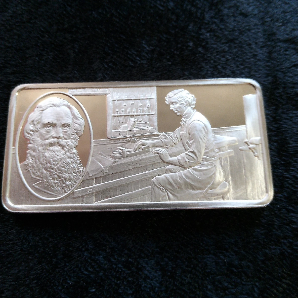 Franklin Mint 1 oz Precious Metal Content per Unit Bar Silver