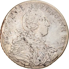 [#879271] Coin, German States, PRUSSIA, Friedrich II, 1/2 Thaler, 1751, Breslau