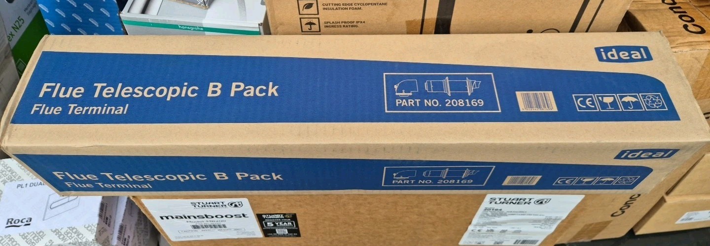 Ideal Telescopic Flue Pack B (inc elbow) 208169 for Logic / Logic+ / Vogue
