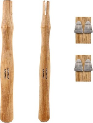2 Pack Wood Sledge Hammer Handle Replacement for 2, 3 and 4 Lb Complete Set with