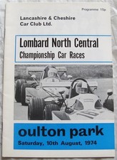 OULTON PARK 10 Aug 1974 Lombard North Central Championship Official Programme