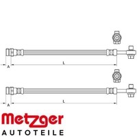 2X Bremsschlauch Metzger 4111477 2 BremsschläUche Rechts Links Hinten