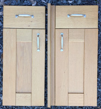 Shaker Style Solid Wood Kitchen Cupboard Door Front,  305 x 715mm, 2 No. (Set C)