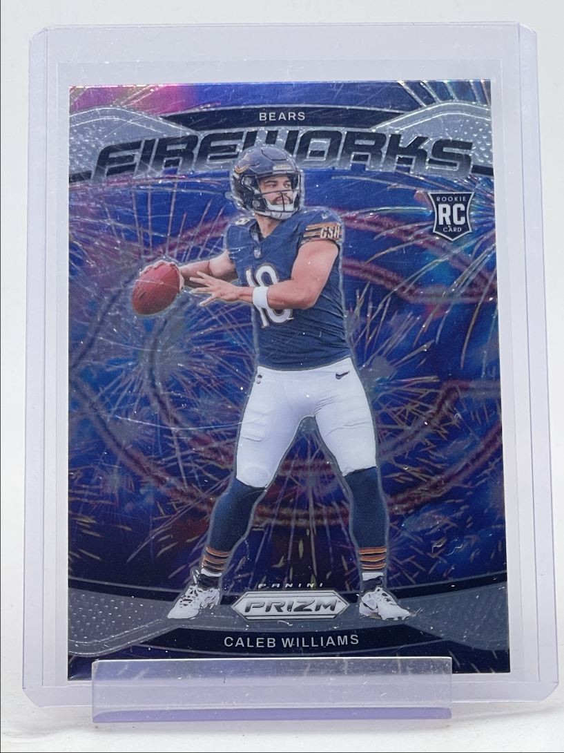 CALEB WILLIAMS 2024 PANINI PRIZM FIREWORKS ROOKIE FOOTBALL RC Q1605