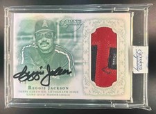 2015 Topps Dynasty Reggie Jackson Auto Patches Emerald 4/5 #AP-RJA7 Angels