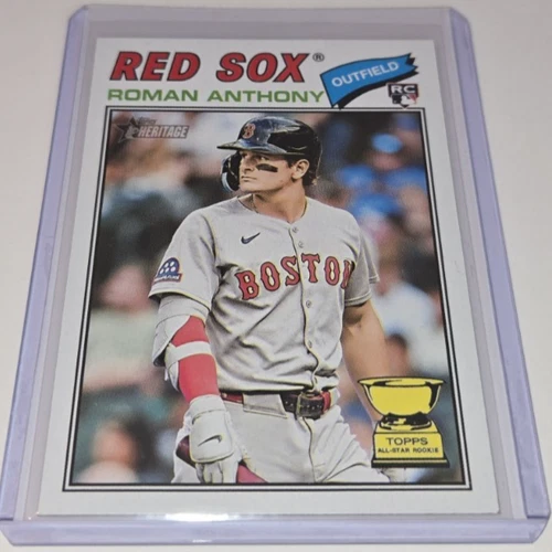 2026 Topps Heritage MLB Roman Anthony Base Rookie Card #86 Boston Red Sox