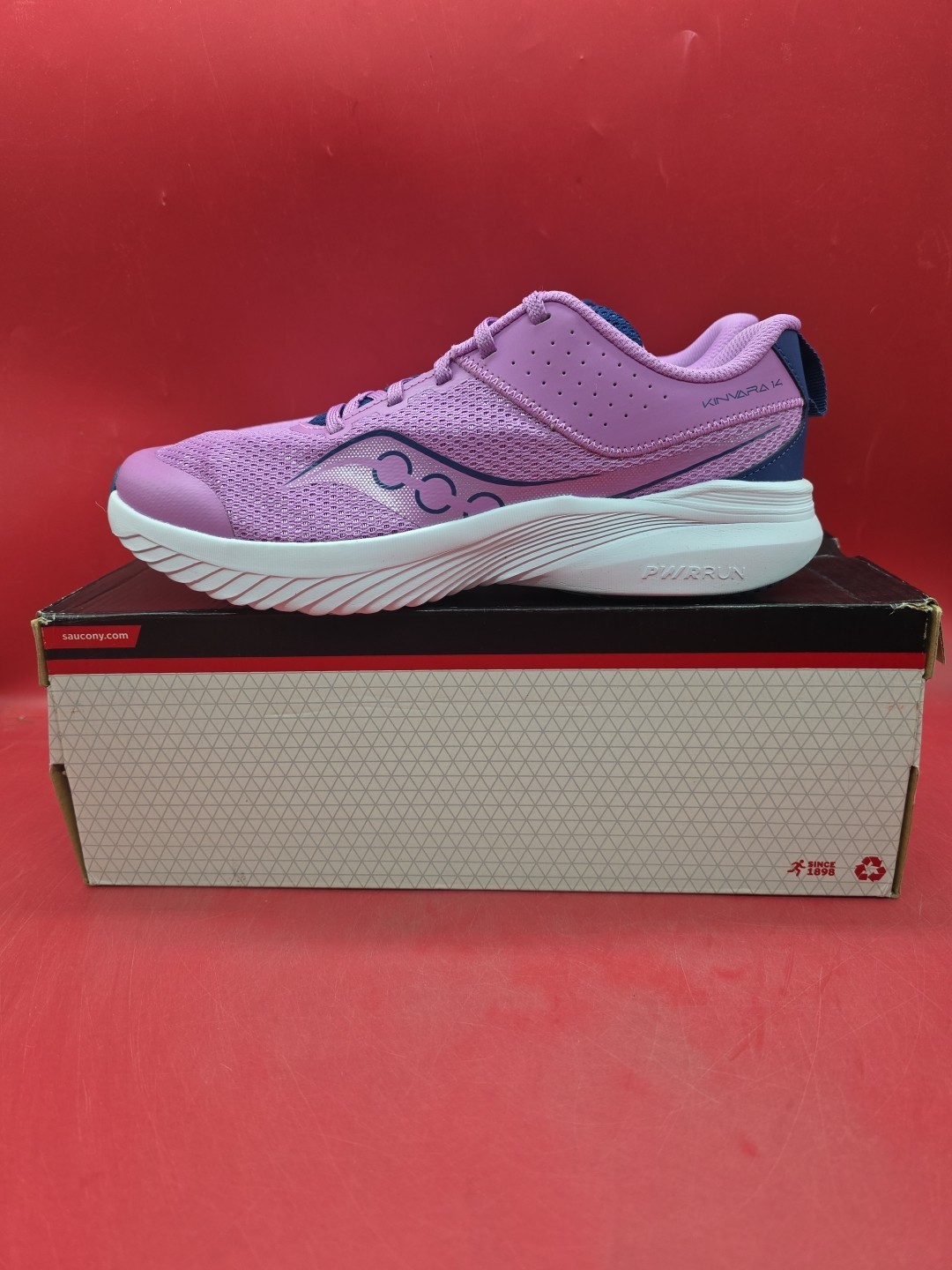 Saucony Running Shoe Girls Size 7M ‘Kinvara 14’ Rose/Peony SK167269  thumbnail 3