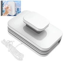 Magnetic Windshield Cleaner Tool, Widen Double-Sided Window Cleaner with Anti-Fa