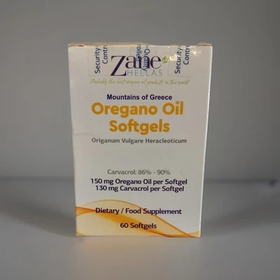 ZANE HELLAS PROBABLY THE BEST OREGANO OIL PRODUCTS IN THE WORLD Zane Hellas Oregano Oil Softgels 60 Capsules, High Concentration Expiry 2027
