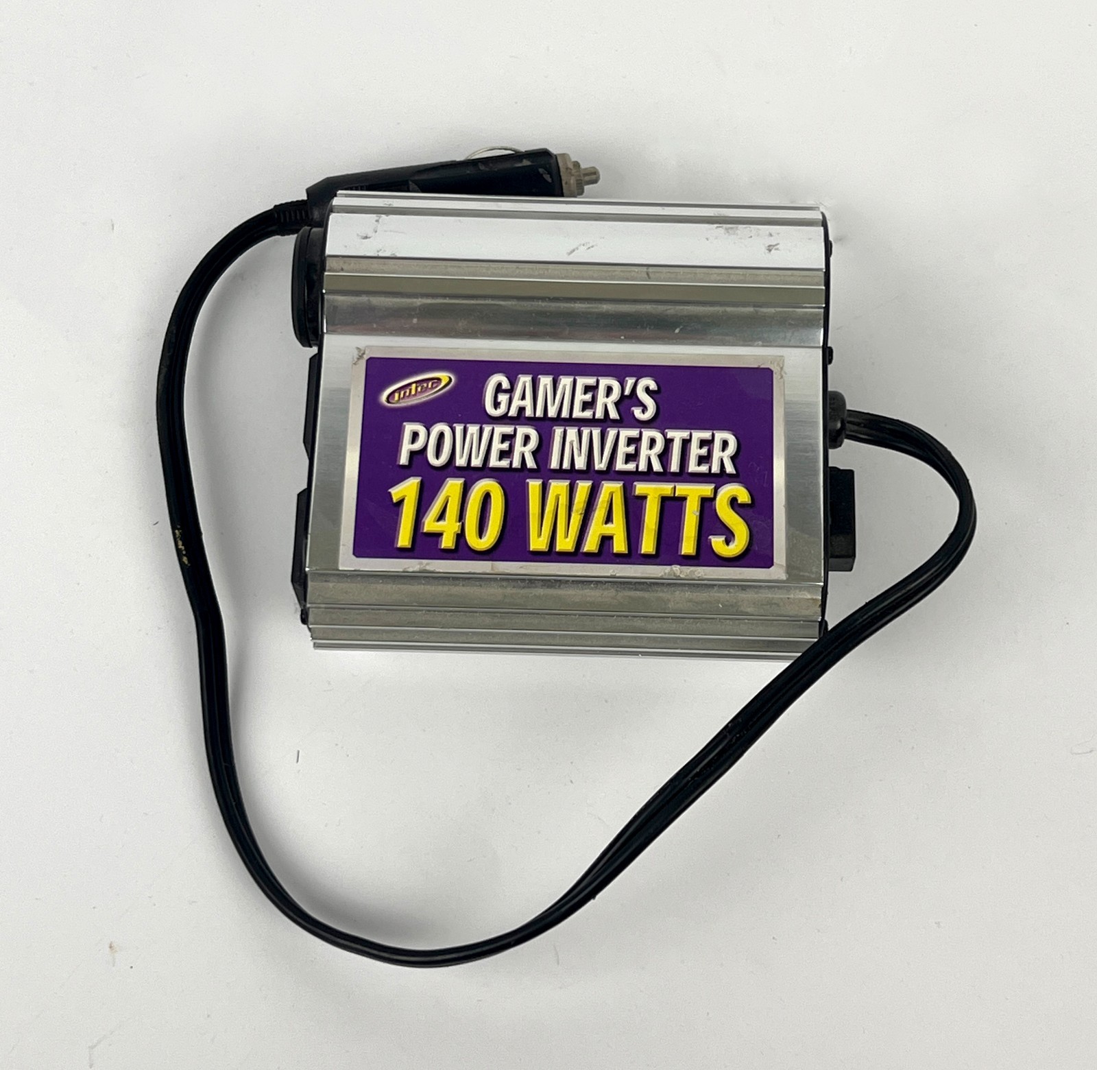 Intec Gamer's Power Inverter 140 Watts - Coverts 12V DC to 110V AC - ROAD TRIPS!