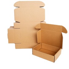 7x5x2 50pcs Small Shipping Brown Corrugated Cardboard Mailer Boxes for Packag...