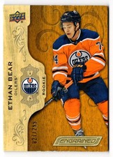 2018-19 Upper Deck Engrained Ethan Bear Rookie 027/299 Edmonton Oilers #63