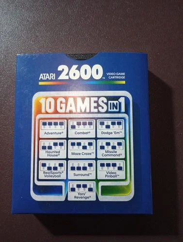 Atari 2600 + Plus 10 Games In 1 Cartridge