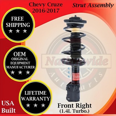 Monroe OEM Front Right Strut For 2016-2017 Chevy Cruze 1.4L Turbo 10 Yr Warranty