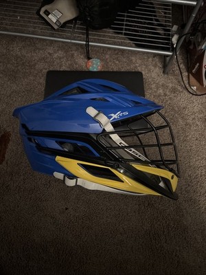 Cascade XRS Youth Lacrosse Helmet, Navy Blue w/ White  Face Cage