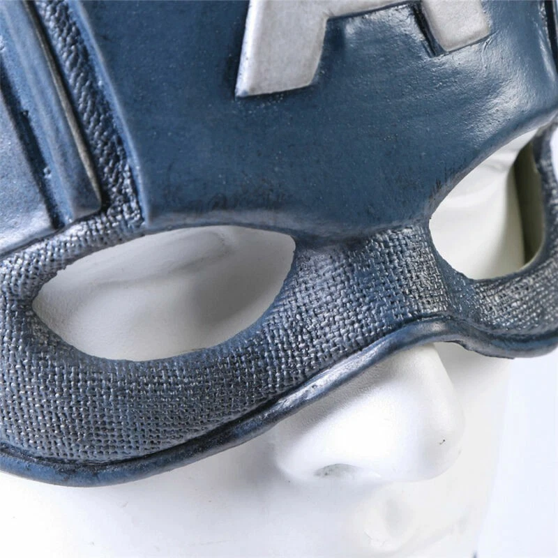 Halloween Helmet Props Captain America Mask Cosplay Avengers Infinity War Steven - Image 4 of 4