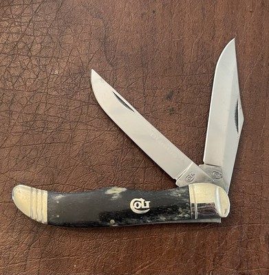 NEW Colt CT313 Legend Titanium Series 2 Blades Black Bone Handle