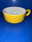 VTG Fire King D Handle Yellow Stackable Soup Mug Cup Bowl Anchor Hocking USA 5”