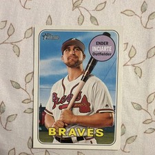 Topps Heritage 2018 Ender Inciarte #128 Atlanta Braves Base Set Baseball Card