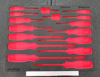 Snap-on Tools RED FOAM ORGANIZER for 16pc Soft Grip Screwdriver