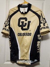 Jersey XL Colorado University Buffaloes Cycling shirt 100% Polyester 