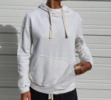 Jungmaven Hooded Sweatshirt Natural French Terry Washed White NWOT Organic Hemp