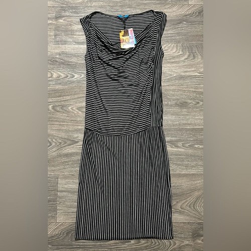 NWT Derek Lam for Design Nations XS Black White Stripe Midi Sleeveless Dress - Picture 2 of 9