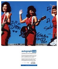 ‘The 5.6.7.8’s’ Full Band Signed 8x10 Photo Autograph ACOA Yoshiko Sachiko Akiko