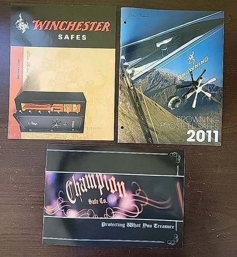 Lot 3 Security Gun Safes Catalog BROWNING-Winchester-Champion 2009, 2011 - Bild 1 von 4
