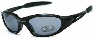 Neu XLoop Sport Sonnenbrille UV400 100% Schwarz X5 Mit Beutel - Schwarz
