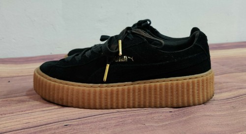 Rare Fenty X Puma Black Suede Gum Platform Creepers S Gem