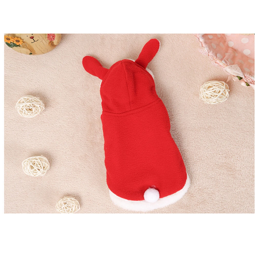 VETEMENTS 3 Pezzi Costume Cane Coniglio Pet Cuccioli Felpe con Cappuccio Abbigliamento Cappotto Coniglio Autunno