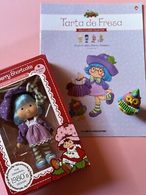 LOT EXCLUSIVE STRAWBERRY SHORTCAKE PLUM PUDDING PARTY PLEASER OWL CARD AND BOOK