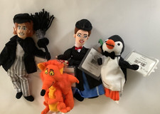 DISNEY MARY POPPINS BEAN BAGS w/ PROTECTED TAGS  LABELS Mary Bert Penquin Fox