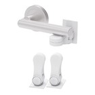 Inaya Child Proof Door Lever Lock Minimalist Design 3m Adhesive 2 Pack