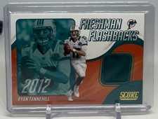 RYAN TANNEHILL 2021 Panini Score Freshman Flashbacks Patch Miami Dolphins