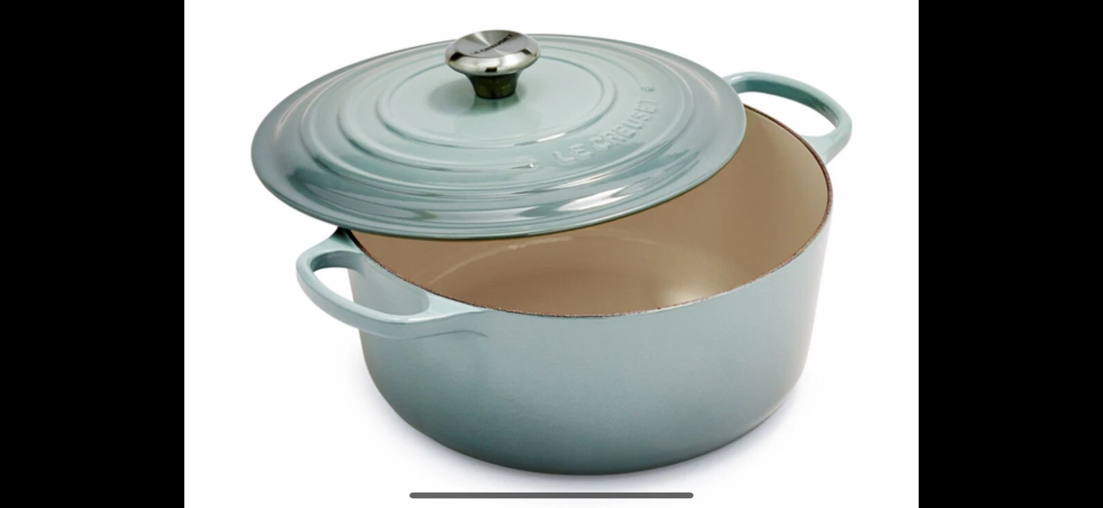 ~Le Creuset *NEW*5.5Qt*SignatureRound DutchOven,EnameledCast Iron*Sea Salt…