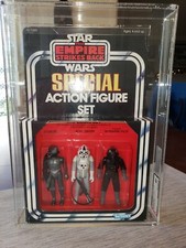 Star Wars Vintage ESB 1982 IMPERIAL SET 3-PACK AFA 80-85-90 Zuckuss TiePilotATAT