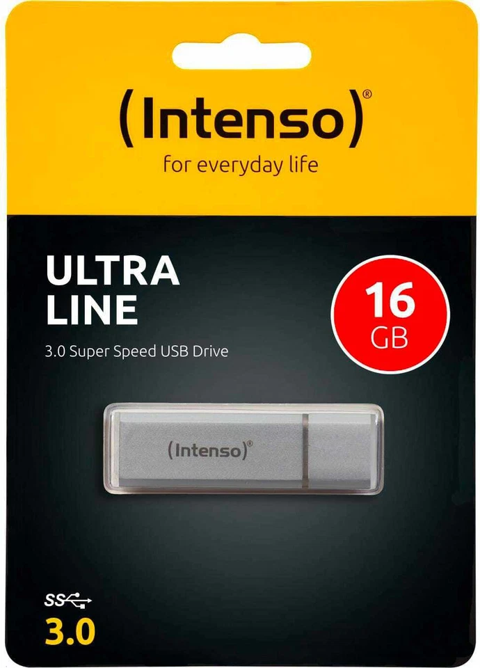 Pen Drive 16 GB Chiavetta USB 3.2 USB-A Argento Intenso 3531470 Ultra Line - Immagine 3 di 3