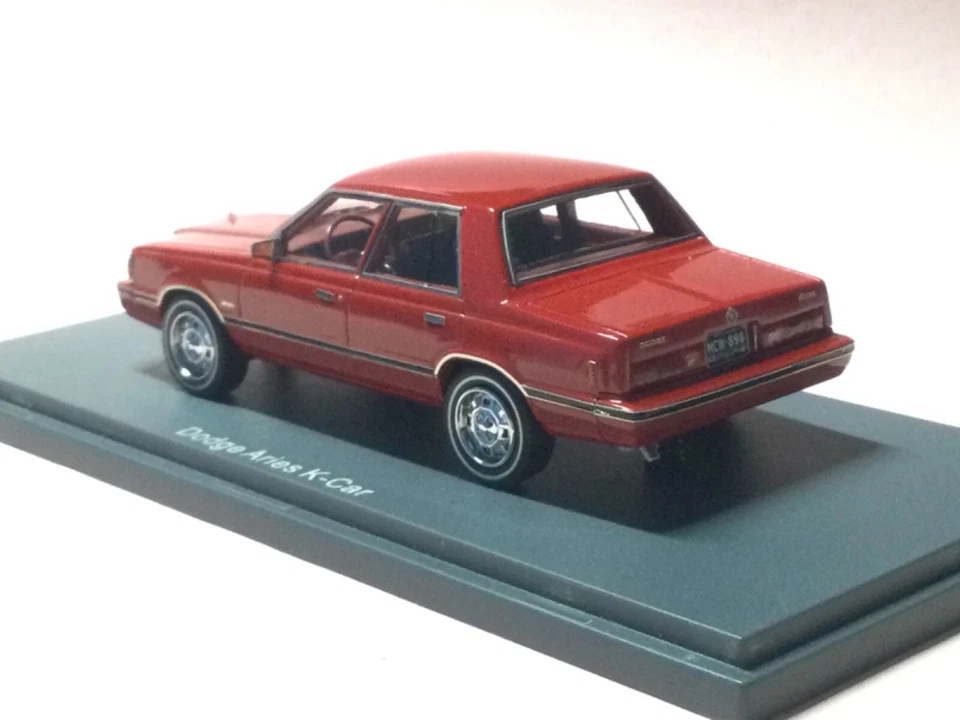 Neo 1:43 Dodge Aries K-Car Red NEO44898 - Immagine 3 di 4
