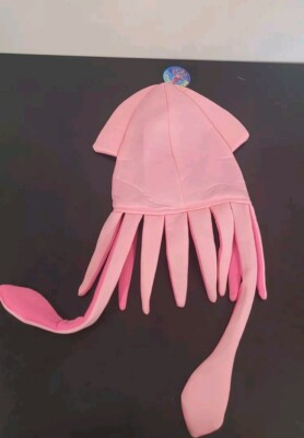 Squid Hat One Size Padded Pink Goofy Eyeballs Crazy Hat Day