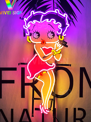 Betty Boop 24''x12'' Neon Light Sign Lamp With HD Vivid Printing