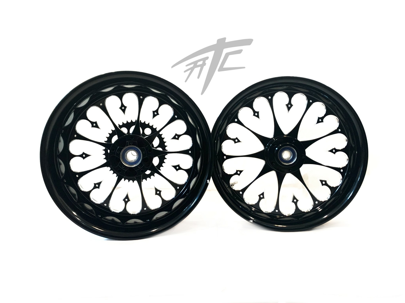 GSXR STOCK SIZE BLACK CONTRAST CUT STILETTO WHEELS 08-20 SUZUKI GSXR 600 750