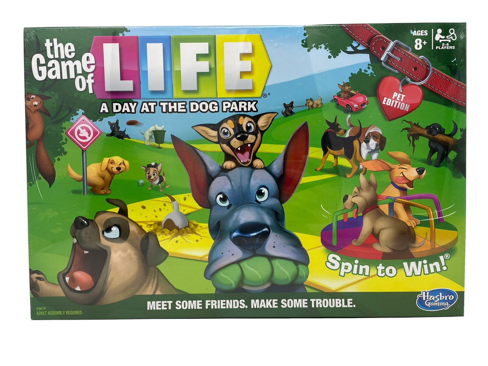 The Game of Life A Day At The Dog Park Pet Edition Board Game Exclusive Hasbro
