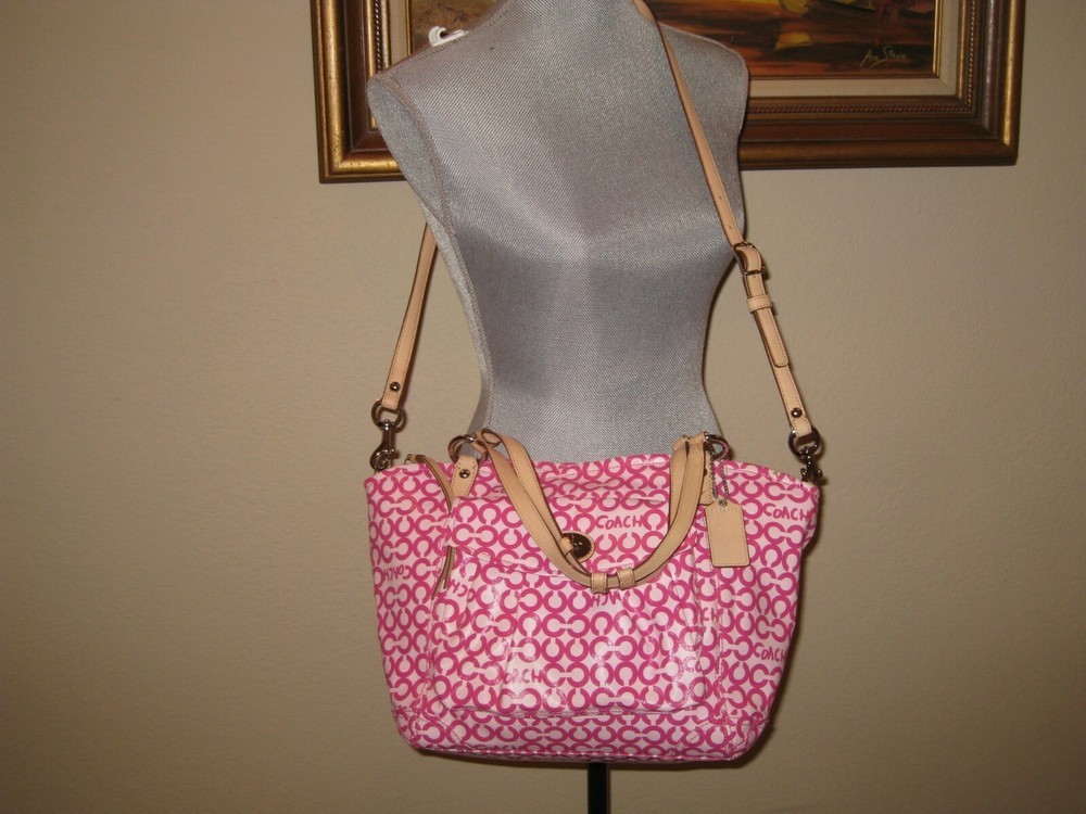 COACH  13142 Tote Bag Op art Coating canvas