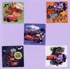15 Disney Cars Halloween - Large Stickers - Lightning McQueen, Mater