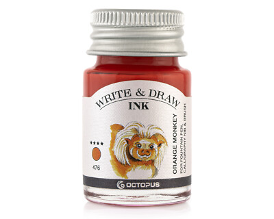 Write and Draw Ink 476 Orange Monkey, Schreib- und Zeichentinte, 10 ml
