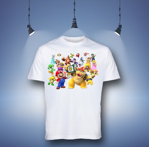 Boys T-shirt Super Mario Cartoon Kids 