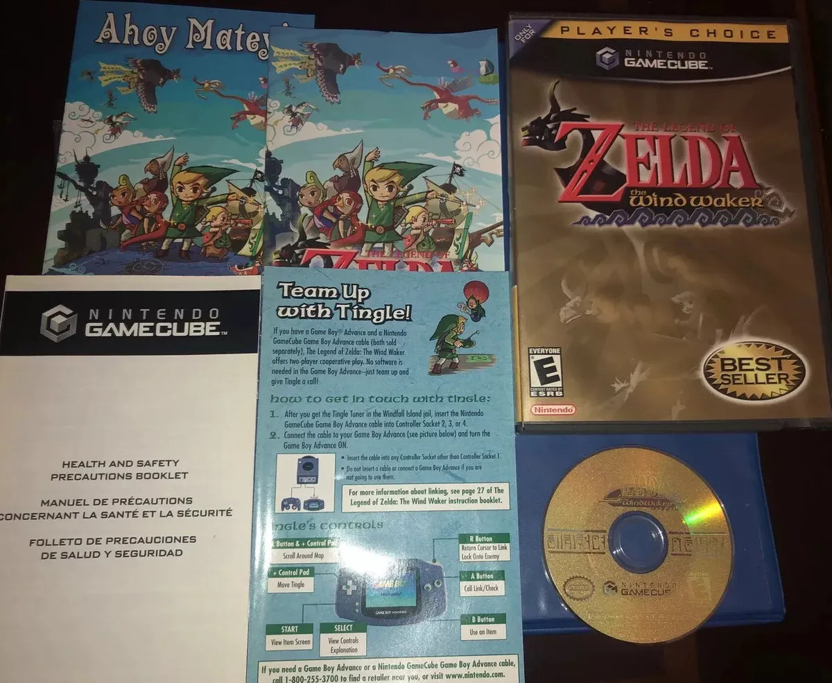 Zelda Wind Waker HD, Item, Box, and Manual