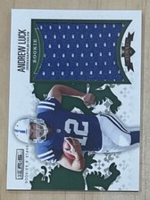 2012 Andrew Luck Panini Rookies & Stars /99 Rookie Crusade Materials Green RC
